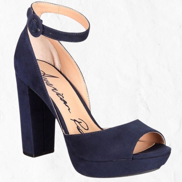 American Rag | Shoes | American Rag Navy Blue Reeta Platform Heels |  Poshmark